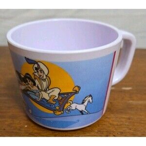 ZAK Designs Disney Aladdin Jasmine Kids Small Plastic Mug/Cup Vintage 1990s